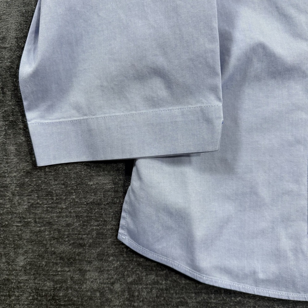 Orvis‎ Womens Wrinkle Free Button Down Shirt Blue 3/4 Sleeve Size 12 100% Cotton - Picture 9 of 11